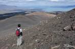 Trecho final da subida da Loma del Pliegue Tumbado, em El Chaltén, na patagônia argentina